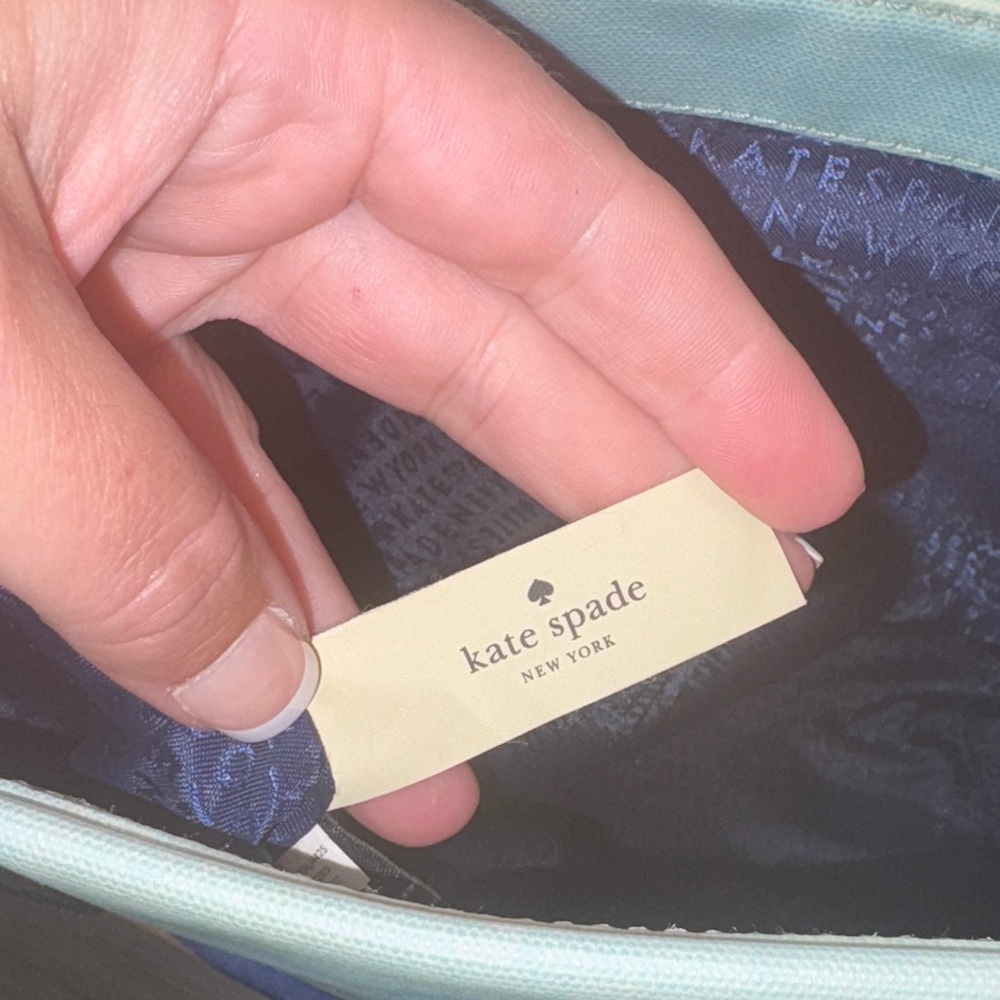 Kate Spade I Need A Vacation Blue and Green Tote Bag Set - Picture 5 of 16